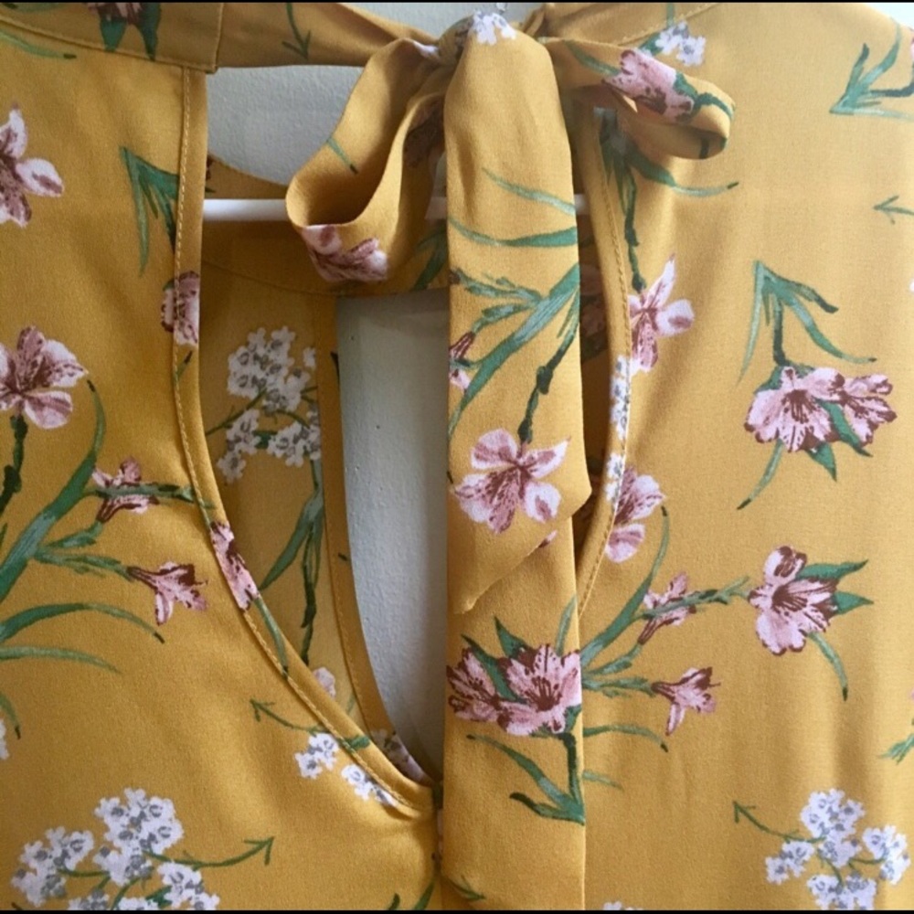 Fall Mustard Dress - Picture 2 of 3